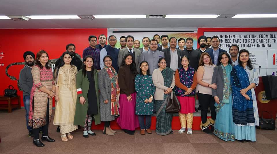 Community and diplomatic forum at the Make in India hall