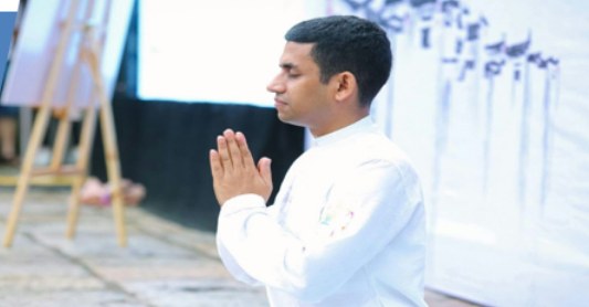 Amit Chandra Deshmukh at the 2nd International Wellness Yoga Conference, Wuyi, 2018